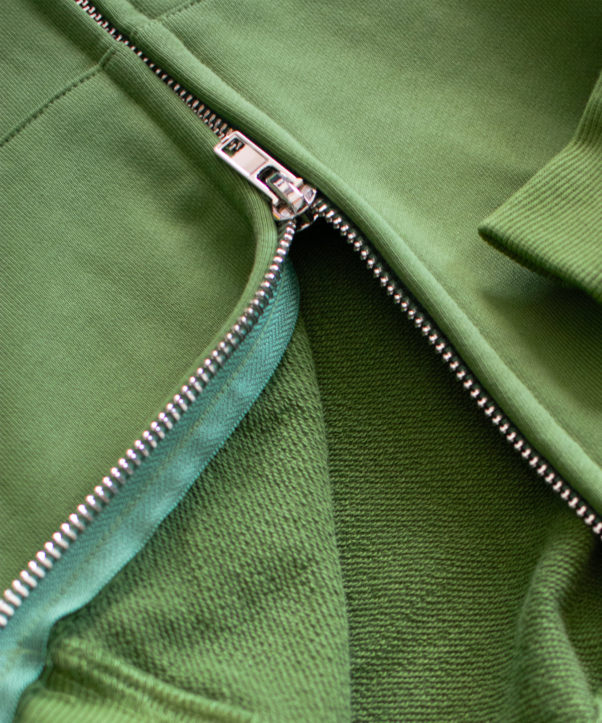 Logo Zip Hood - Olive
