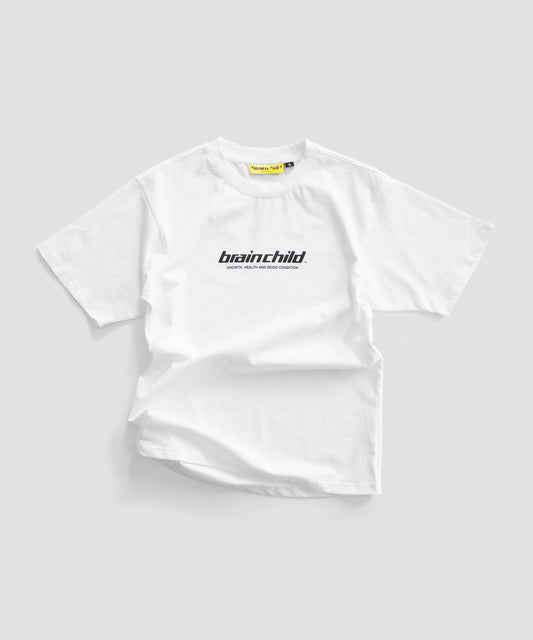 White Logo Tee