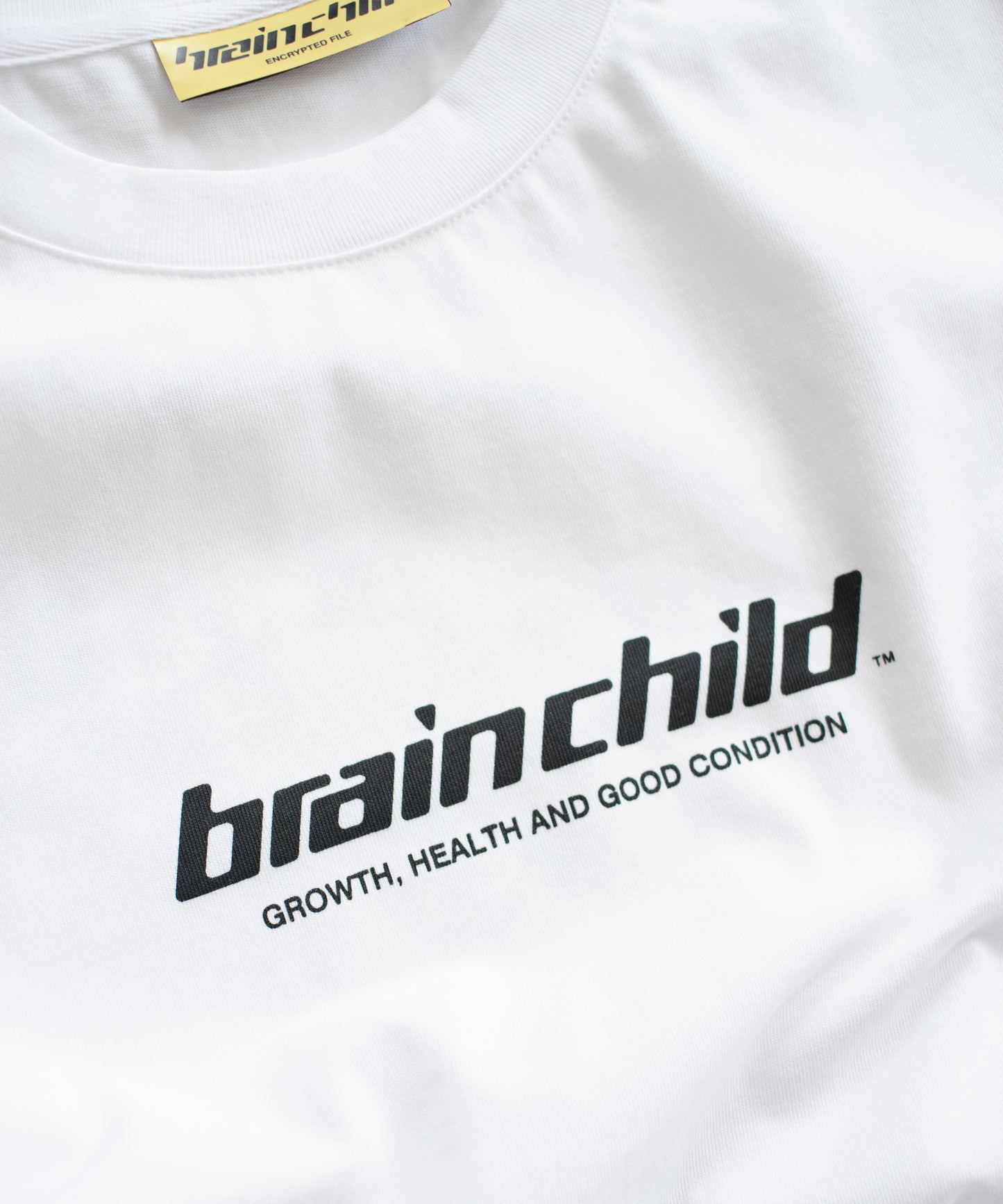 White Logo Tee