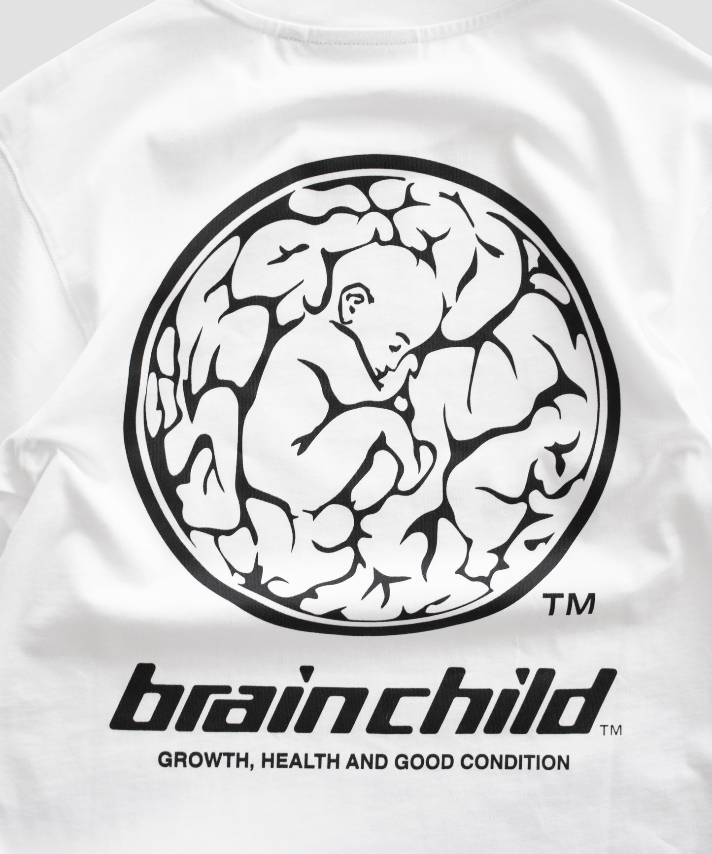 White Logo Tee